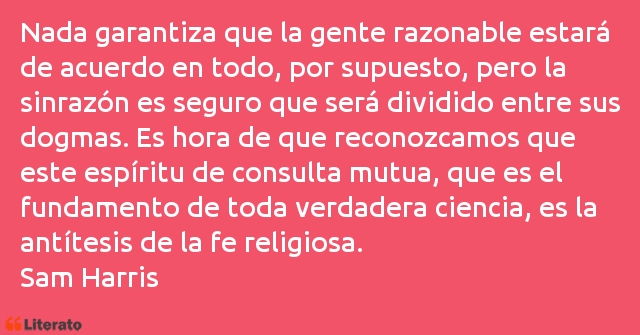 Frases de Sam Harris