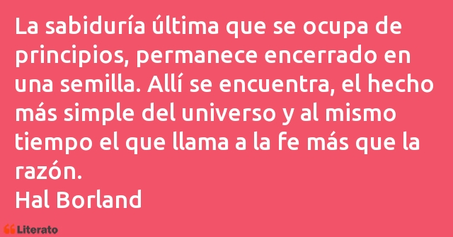 Frases de Hal Borland