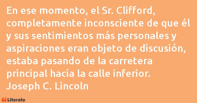 Frases de Joseph C. Lincoln