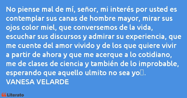 Frases de VANESA VELARDE