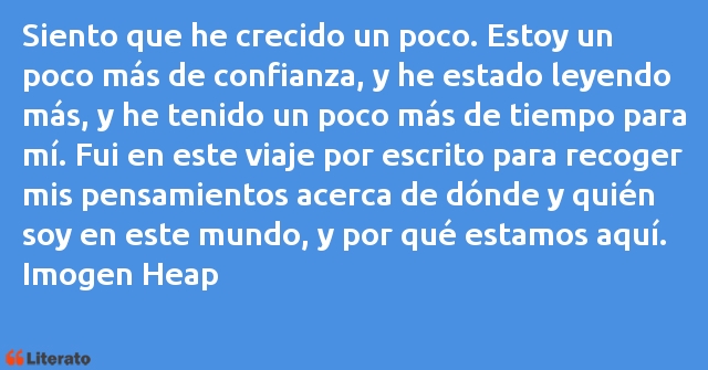 Frases de Imogen Heap