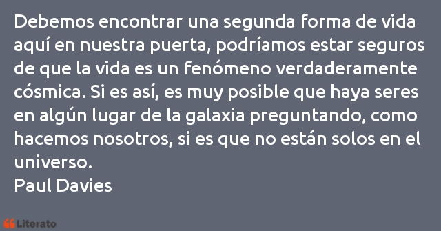 Frases de Paul Davies