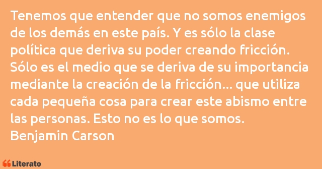 Frases de Benjamin Carson