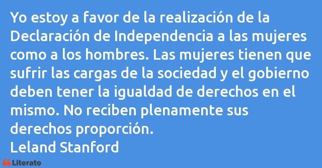 Frases de Leland Stanford