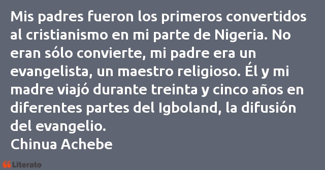 Frases de Chinua Achebe