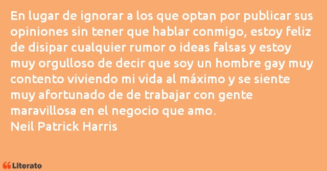 Frases de Neil Patrick Harris