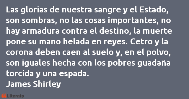 Frases de James Shirley