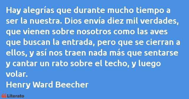 Frases de Henry Ward Beecher