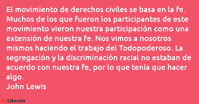 Frases de John Lewis