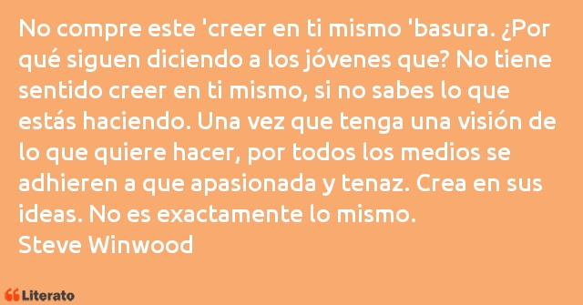 Frases de Steve Winwood