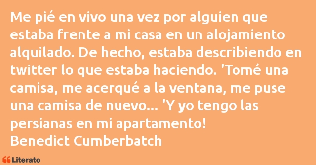 Frases de Benedict Cumberbatch