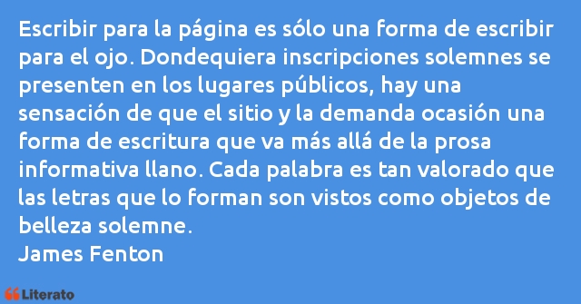 Frases de James Fenton