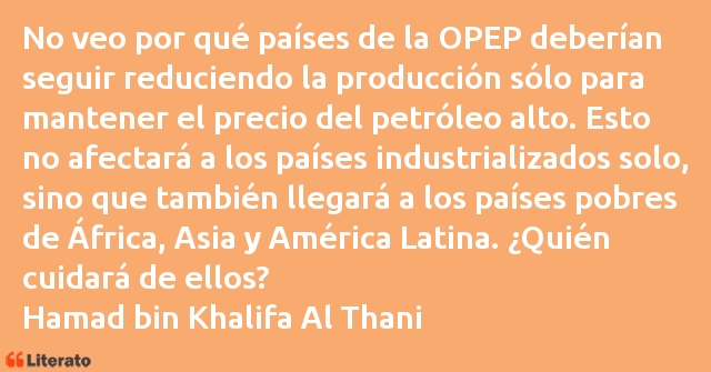 Frases de Hamad bin Khalifa Al Thani