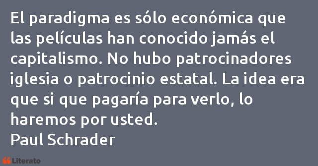 Frases de Paul Schrader