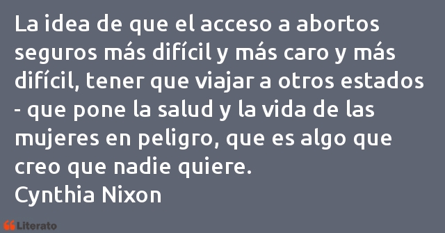 Frases de Cynthia Nixon