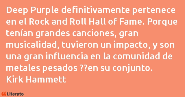 Frases de Kirk Hammett