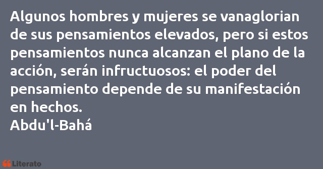 Frases de Abdu'l-Bahá