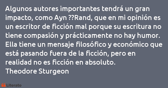 Frases de Theodore Sturgeon