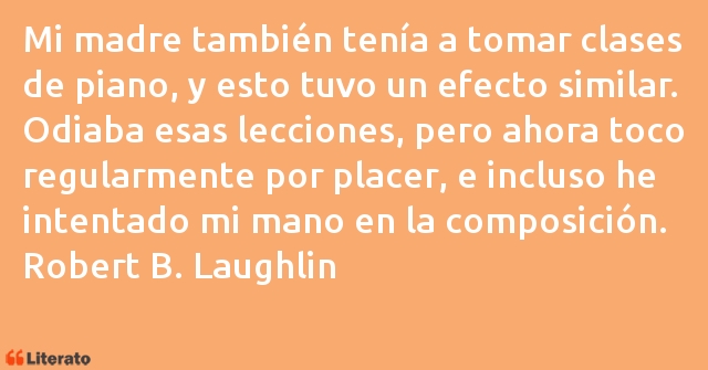 Frases de Robert B. Laughlin