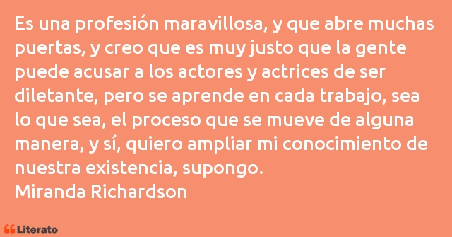 Frases de Miranda Richardson