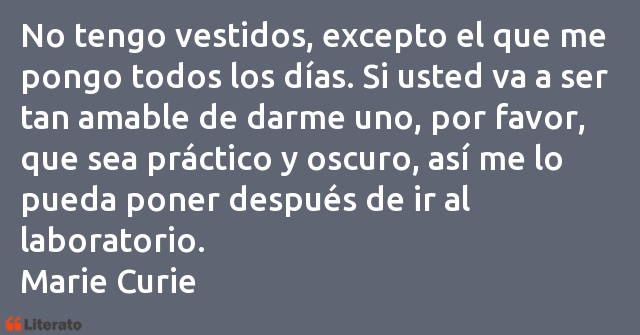 Frases de Marie Curie