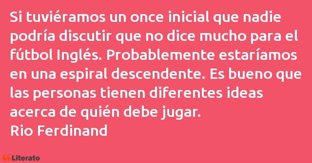 Frases de Rio Ferdinand