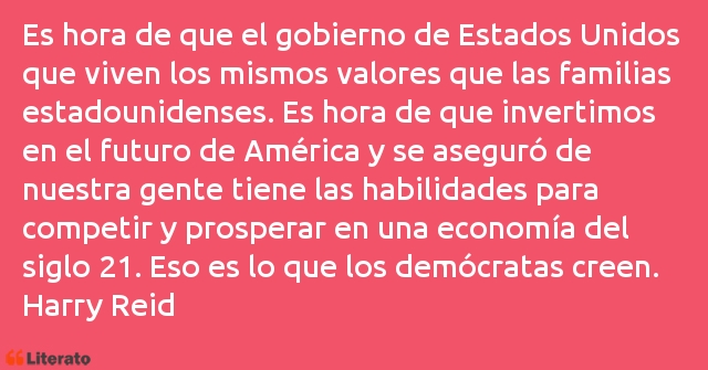 Frases de Harry Reid