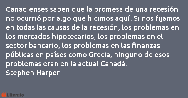 Frases de Stephen Harper