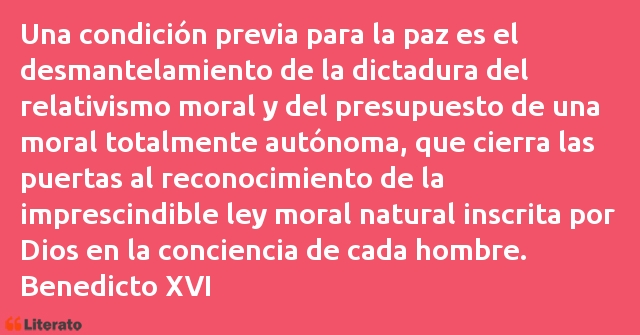 Frases de Benedicto XVI