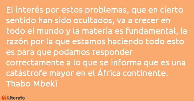 Frases de Thabo Mbeki