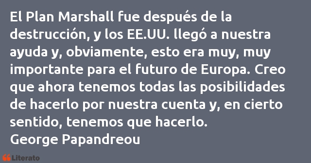 Frases de George Papandreou