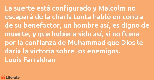 Frases de Louis Farrakhan