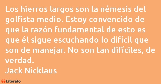 Frases de Jack Nicklaus