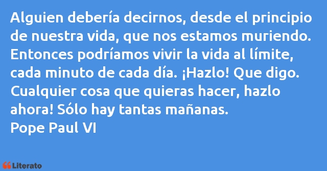 Frases de Pope Paul VI