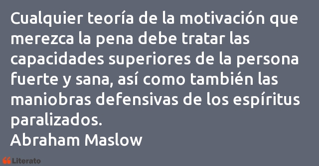 Frases de Abraham Maslow