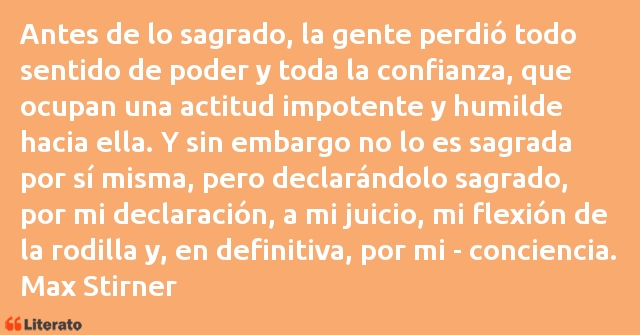 Frases de Max Stirner