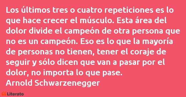 Frases de Arnold Schwarzenegger