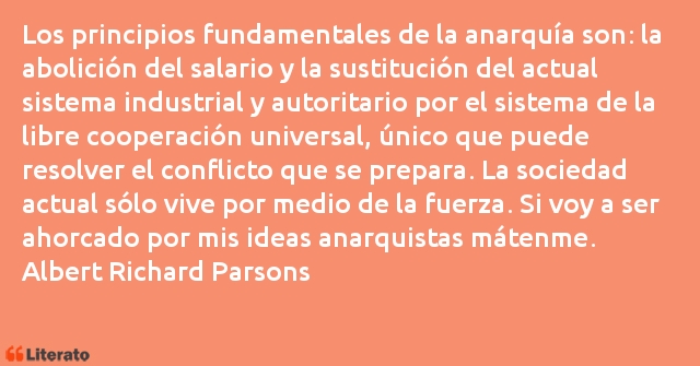 Frases de Albert Richard Parsons