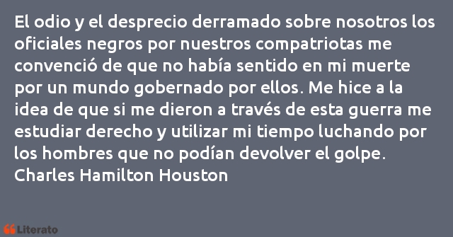 Frases de Charles Hamilton Houston