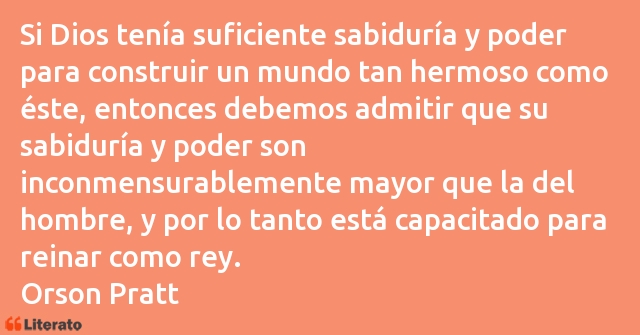 Frases de Orson Pratt