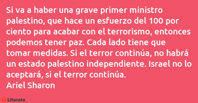 Frases de Ariel Sharon