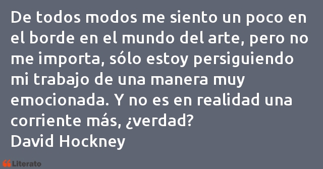 Frases de David Hockney