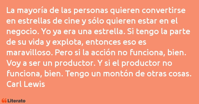 Frases de Carl Lewis
