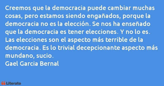 Frases de Gael Garcia Bernal