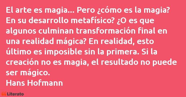 Frases de Hans Hofmann