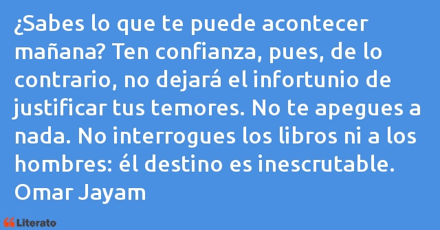 Frases de Omar Jayam