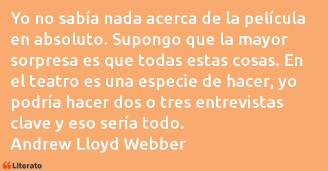 Frases de Andrew Lloyd Webber
