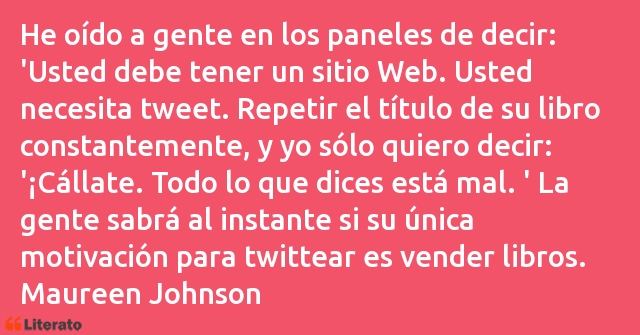 Frases de Maureen Johnson