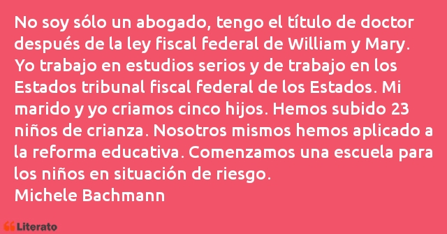 Frases de Michele Bachmann