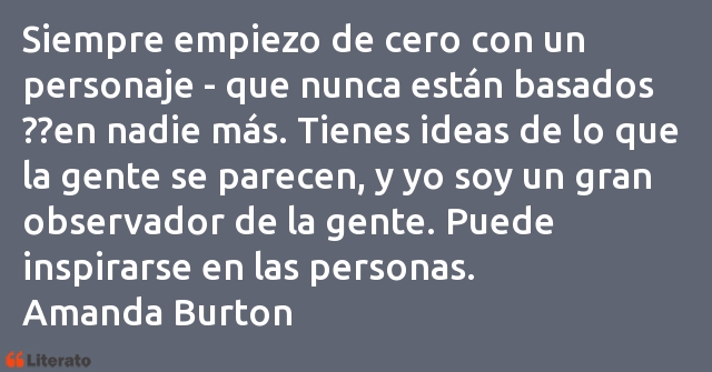 Frases de Amanda Burton